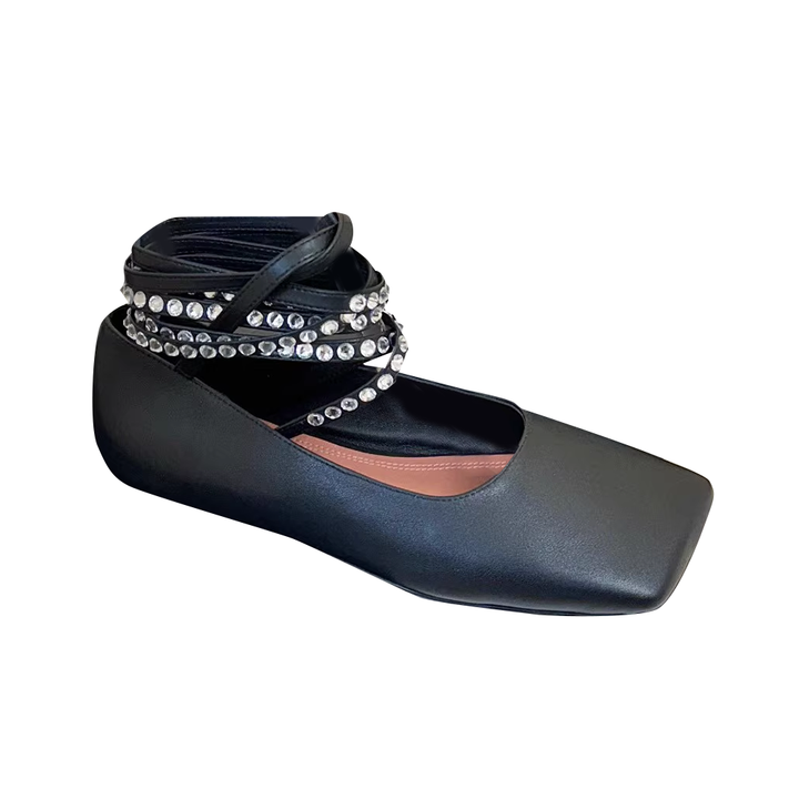 RVOTE Lace Up Ballet Shoes
