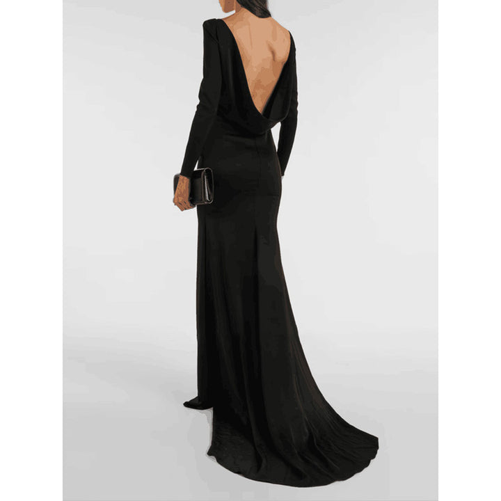 SABNI Backless Maxi Evening Dress Gown