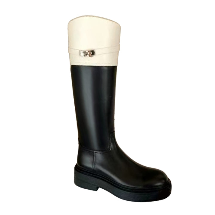 SEFTA Metal Embellished Knee High Boots