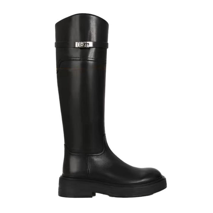 SEFTA Metal Embellished Knee High Boots