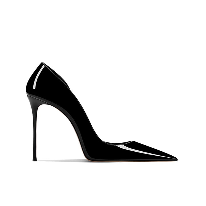 SELIO Patent Leather Mid Heel Pumps - 8cm