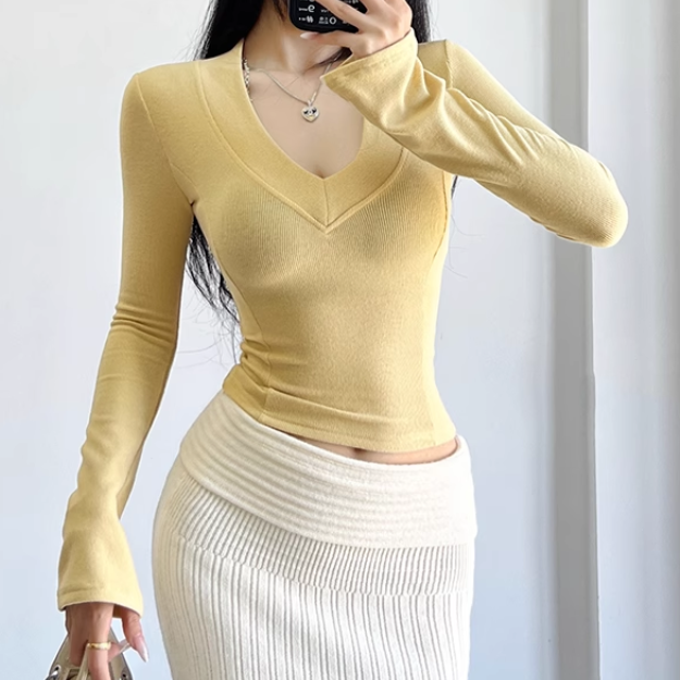 SEMOR V Neck Knitwear Sweater