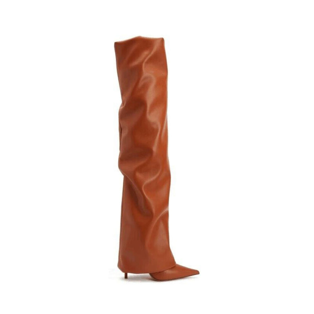 SERUK Leather Over The Knee Boots