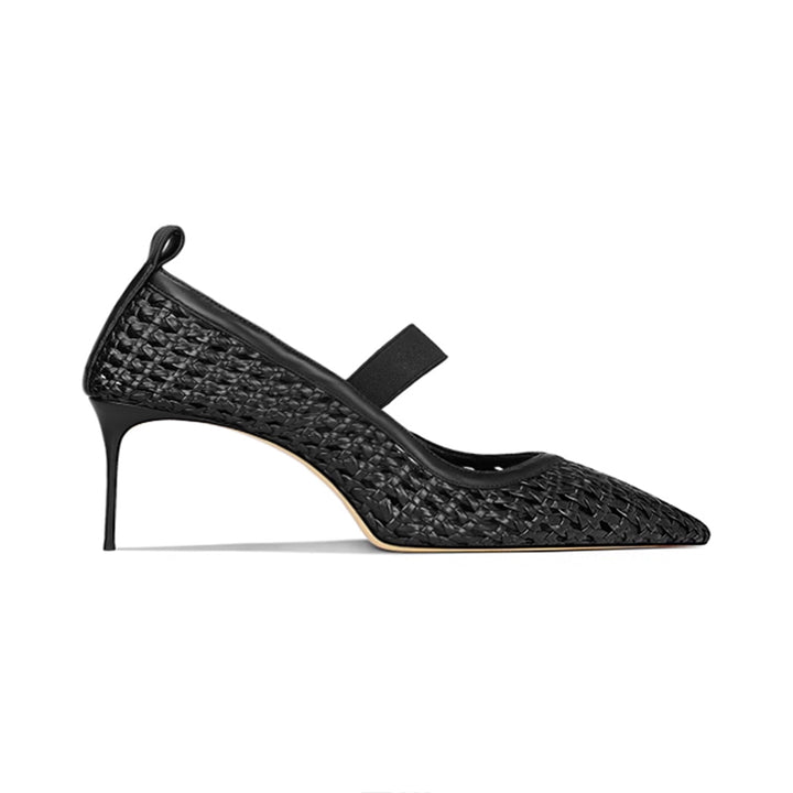 SERVV Braided Mid Heel Pumps - 6cm