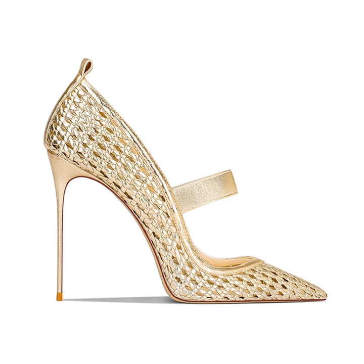 SERVV Braided High Heel Pumps - 10cm