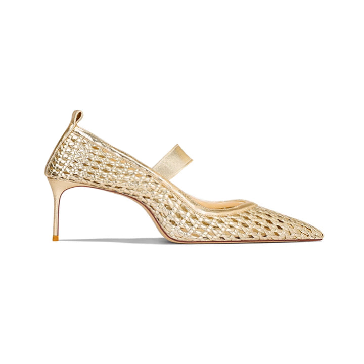 SERVV Braided Mid Heel Pumps - 6cm