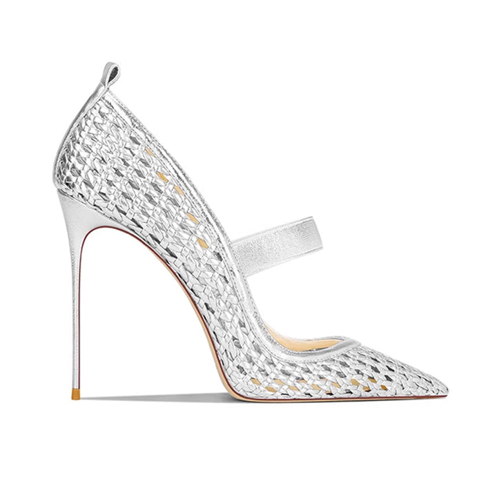 SERVV Braided High Heel Pumps - 10cm