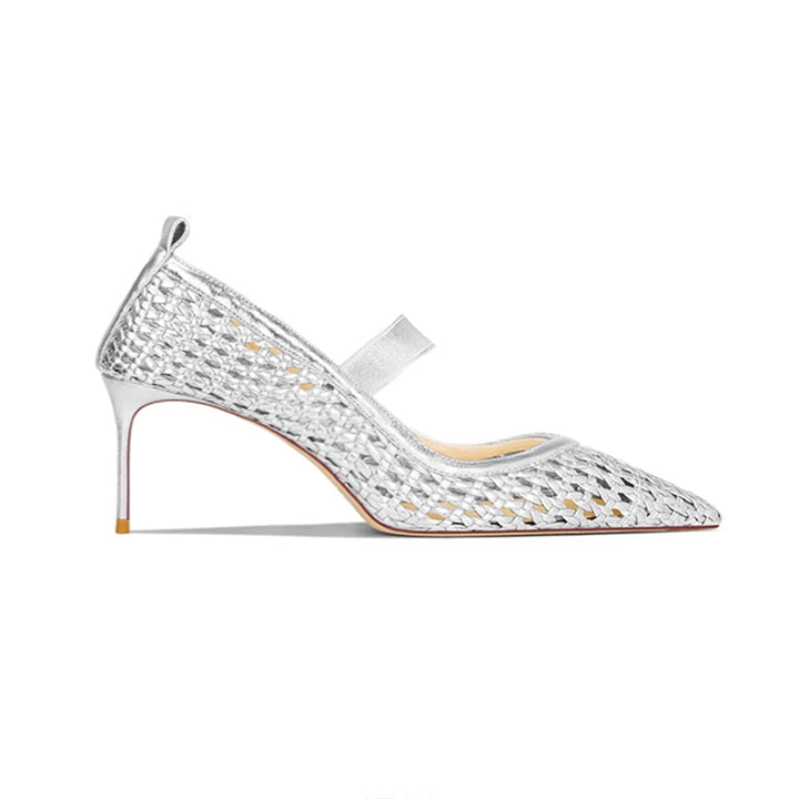 SERVV Braided Mid Heel Pumps - 6cm
