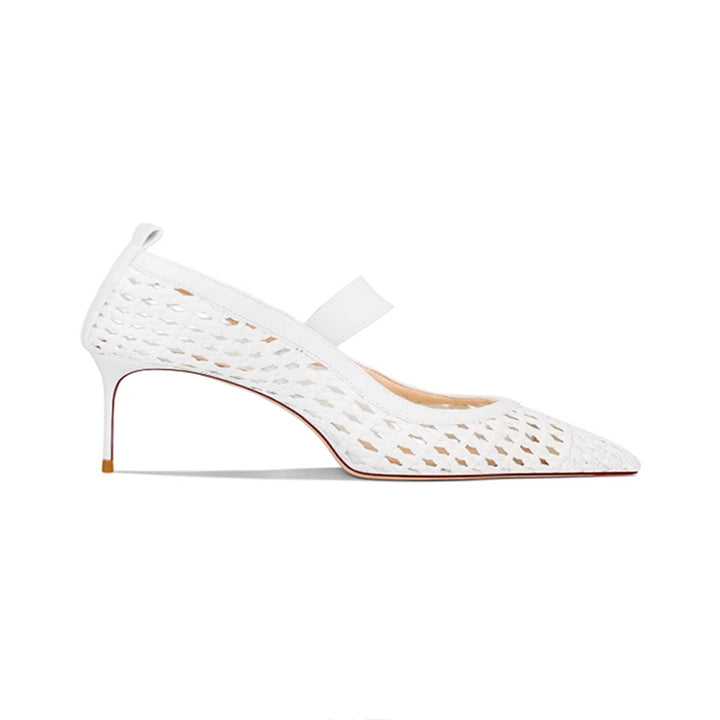 SERVV Braided Mid Heel Pumps - 6cm