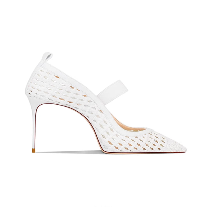 SERVV Braided Mid Heel Pumps - 8cm
