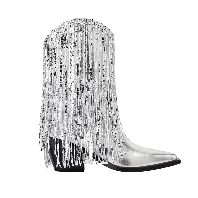 SETCI Sequinned Ankle Boots