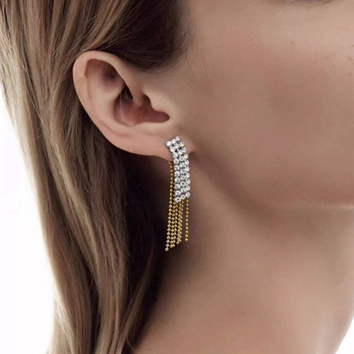 SETTO Diamante Fringed Earrings - Pair