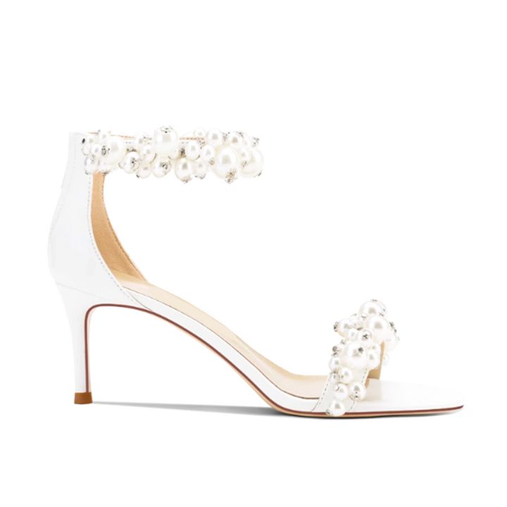 SEITA Pearl Mid Heel Sandals - 6cm