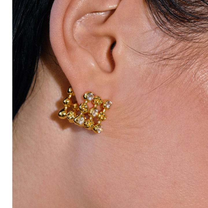 SEVDO Diamante Earrings Earrings - Pair