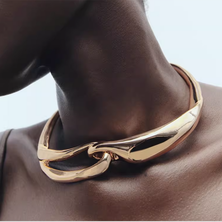 SEVTB Cut Out Metal Choker