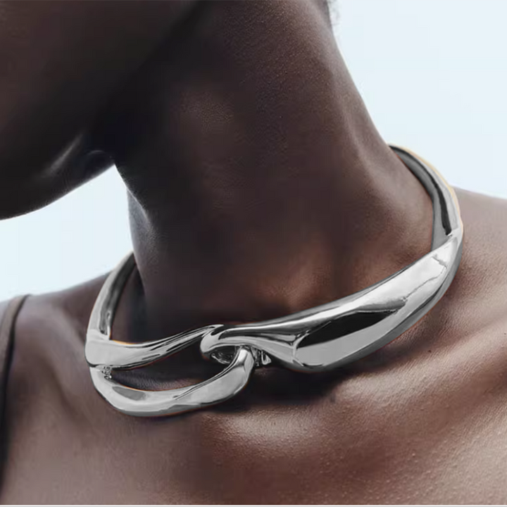 SEVTB Cut Out Metal Choker