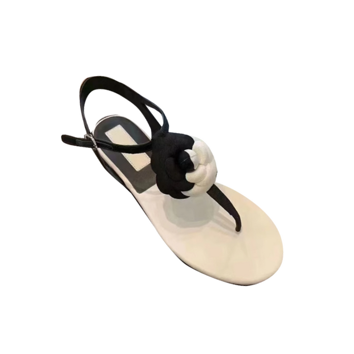 SODEV Flower Flip Flop Flat Sandals