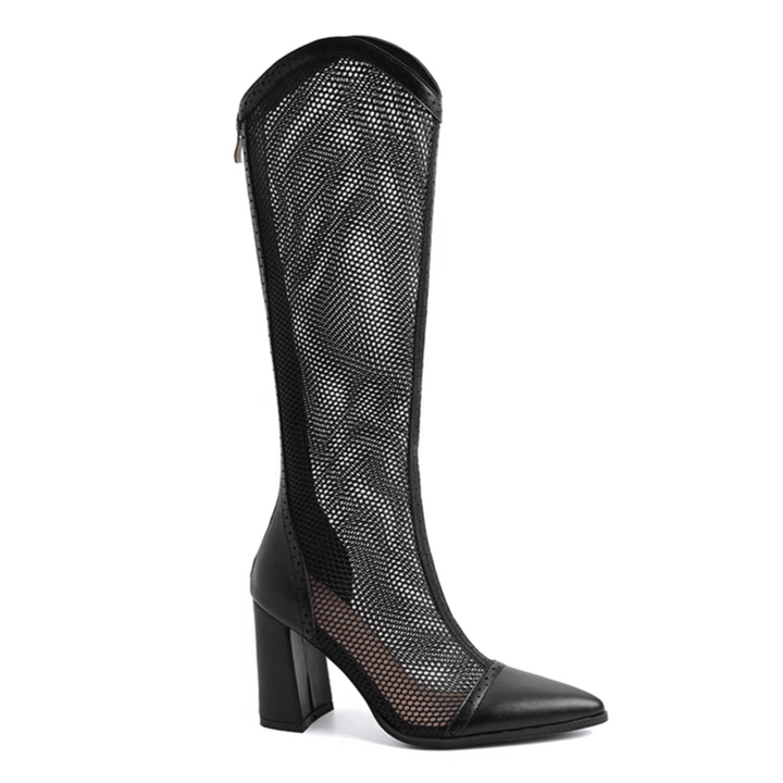 SOICK Cut Out Knee High Boots
