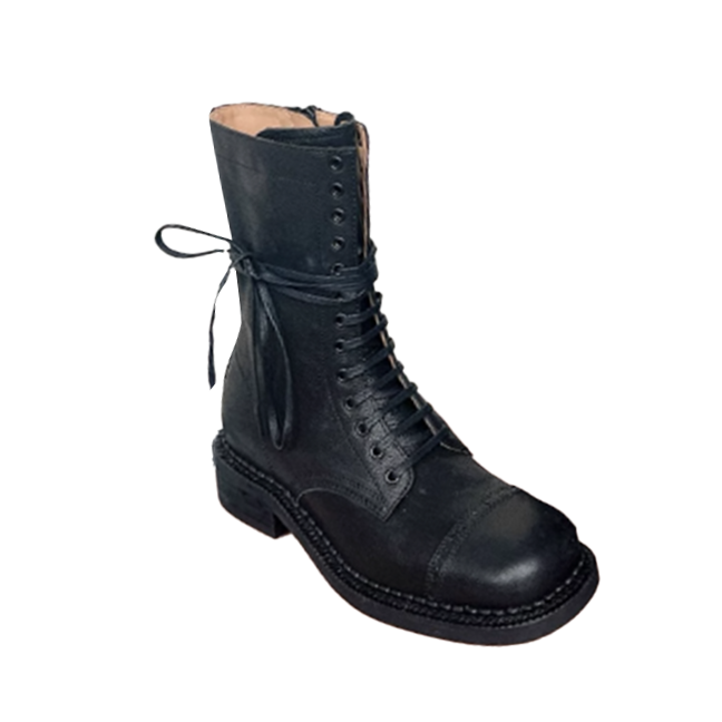 SOVCA Lace Up Ankle Boots