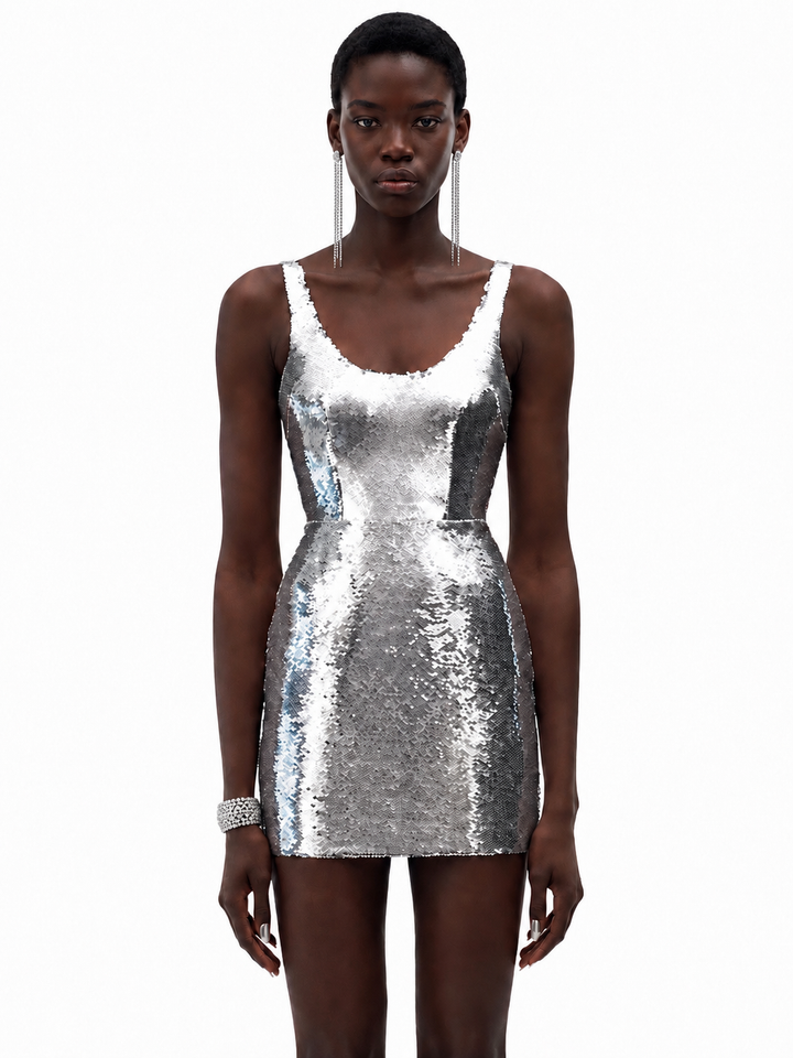 SRINU Sequinned Mini Evening Dress Gown