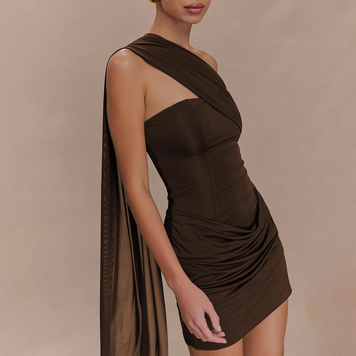 SUAVO Strap Mini Dress