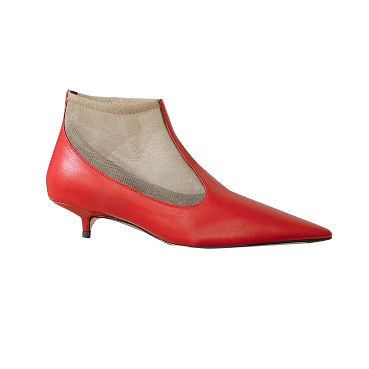 SULNA Kitten Heel Ankle Boots