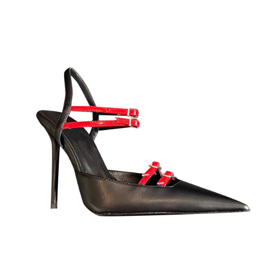 SURTV Buckled High Heel Sandals