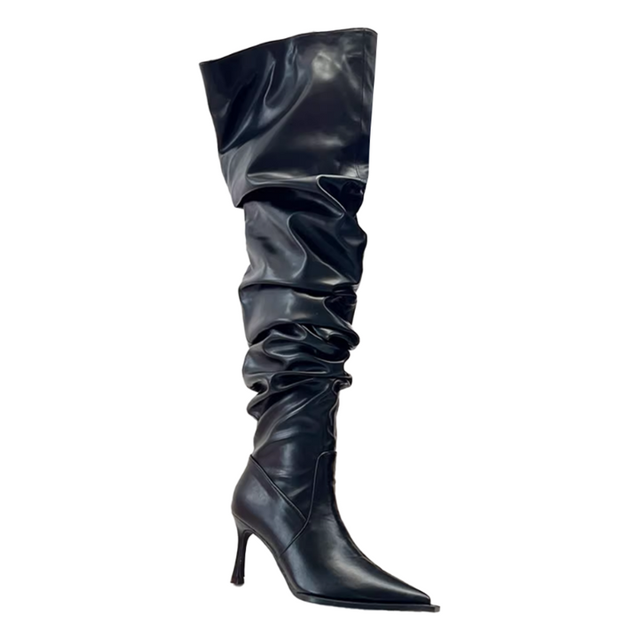 SVITA Leather Over The Knee Boots