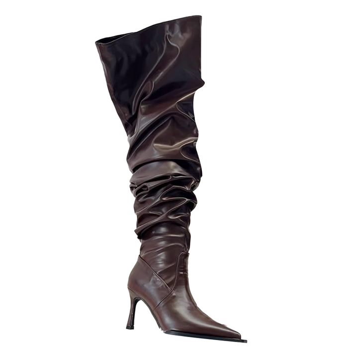 SVITA Leather Over The Knee Boots