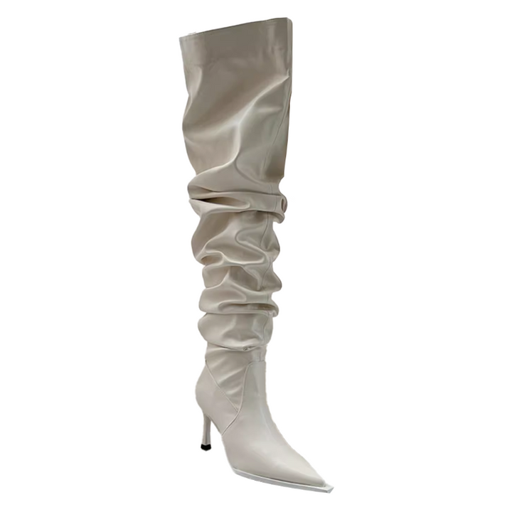 SVITA Leather Over The Knee Boots