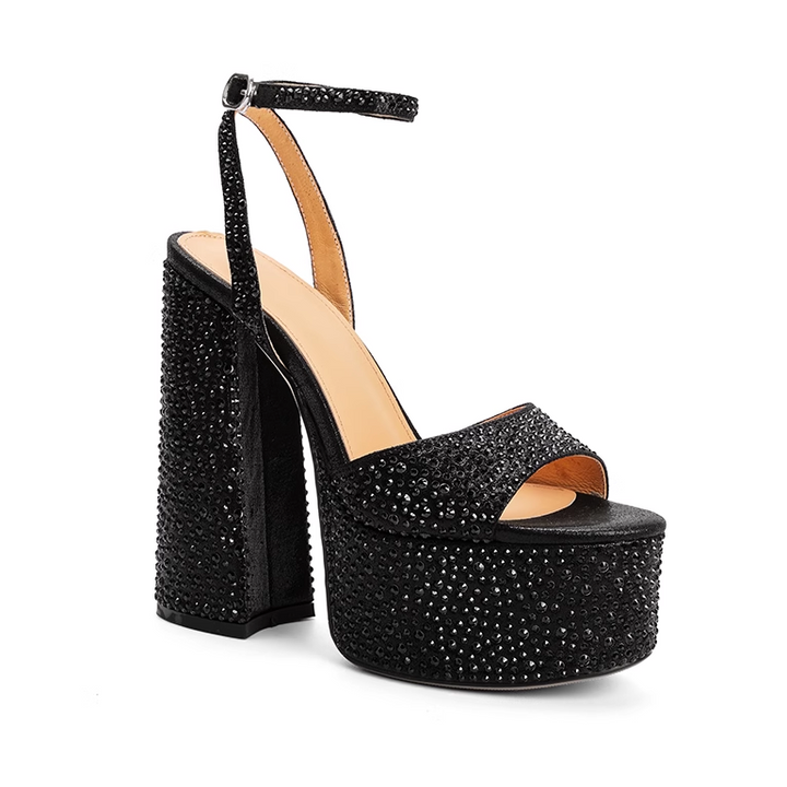 TAEFU Diamante Platform Sandals