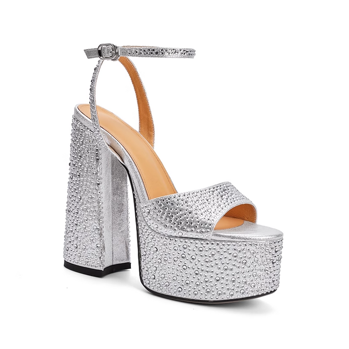 TAEFU Diamante Platform Sandals