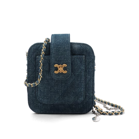 TSVBI Meta Lock Quilted Cross Body Bag