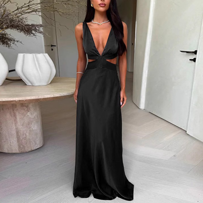 TEDAV Cut Out Maxi Dress
