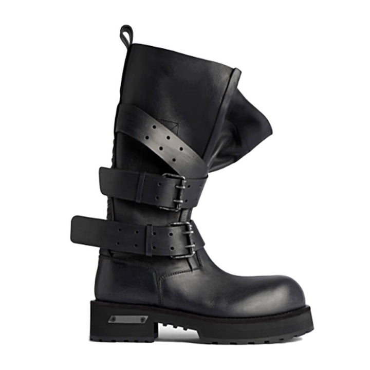 TENUK Wrapped Knee High Combat Boots