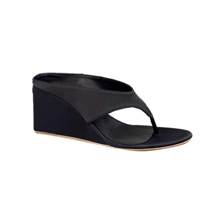 TENVU Flip Flop Wedged Mules Sandals