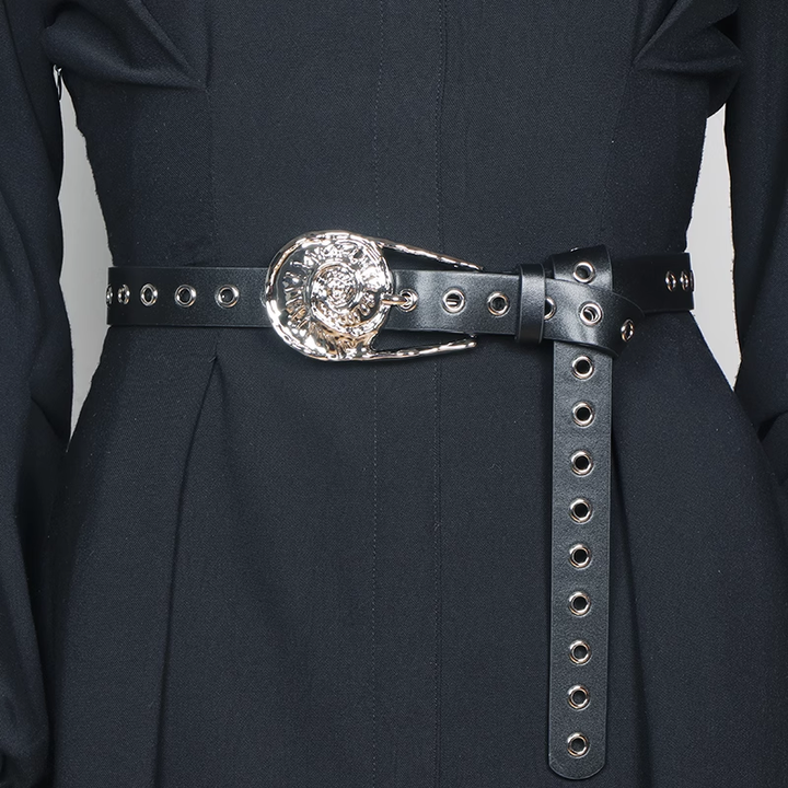 TEVKI Metal Embellished Girdle Belt