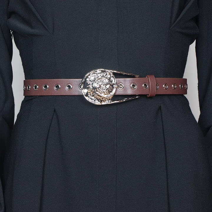 TEVKI Metal Embellished Girdle Belt