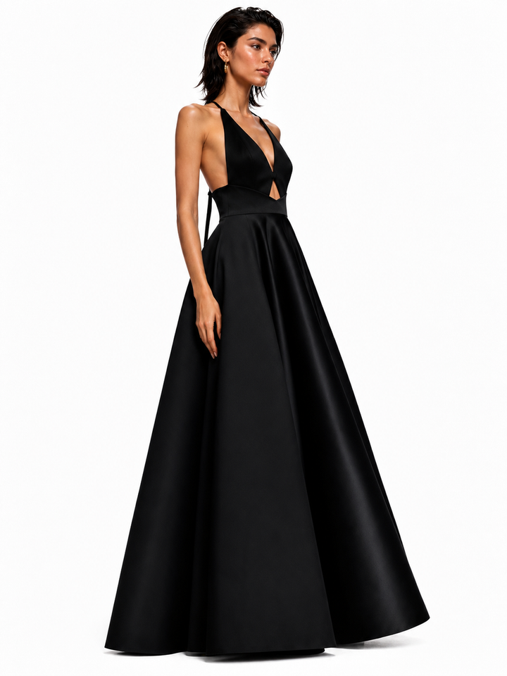 TIALA BACKLESS EVENING DRESS GOWN