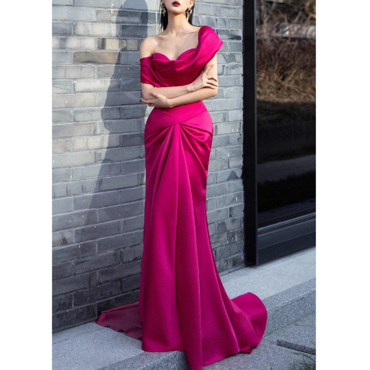 TISHA Off-Shoulder Maxi Evening Dress Gown