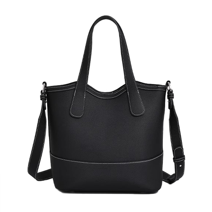 TOCRE Leather Bucket Bag