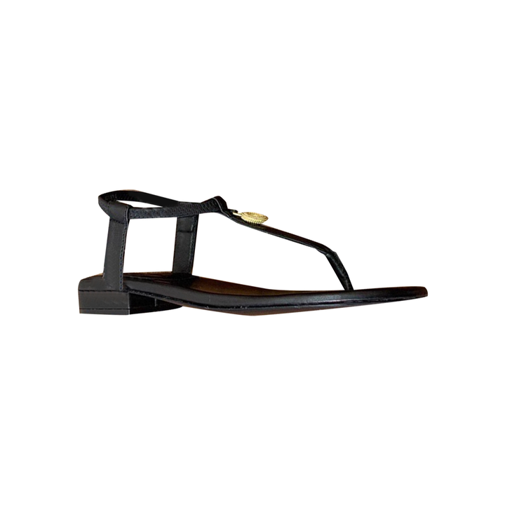 TOVCI Metal Embellished Flat Sandals