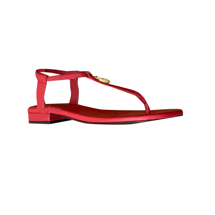TOVCI Metal Embellished Flat Sandals