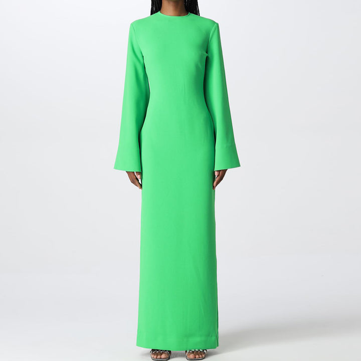 VALLU Bell Sleeves Evening Dress Gown