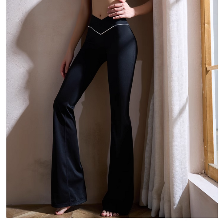 VASCI Yoga Pilates Flared Fitted Stretch Leggings
