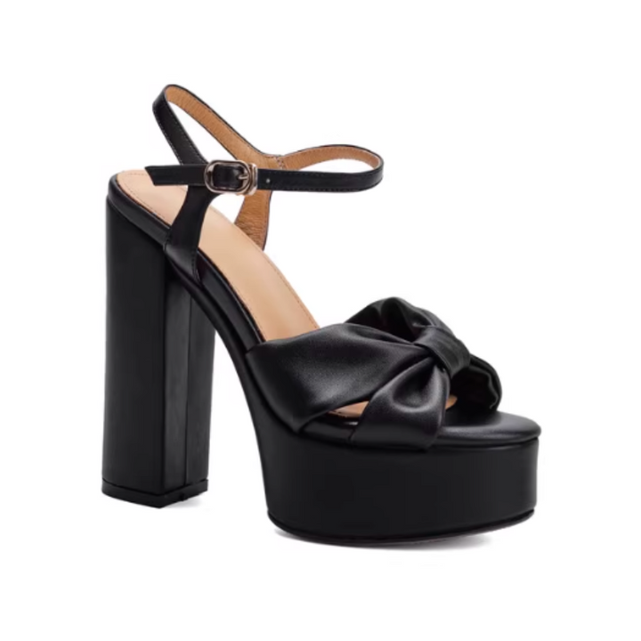 VATHO Bow High Heel Platform Sandals
