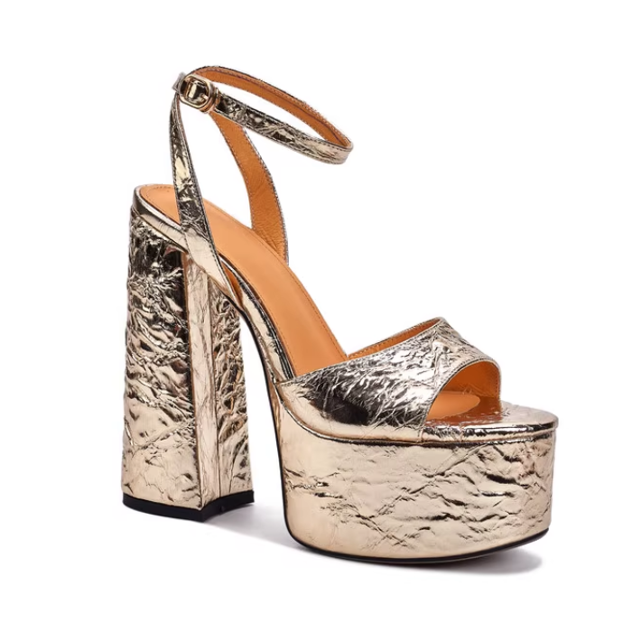 VATHO Block High Heel Platform Sandals