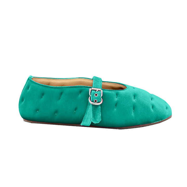 VEDAS Buckled Flat Ballet Shoes