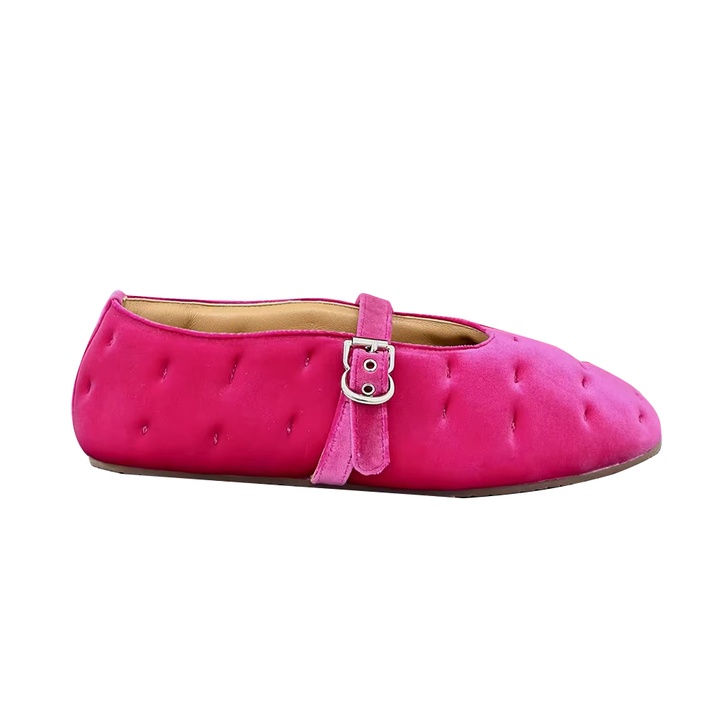 VEDAS Buckled Flat Ballet Shoes