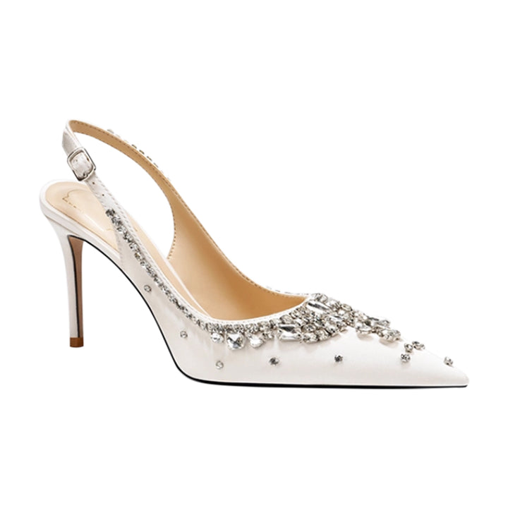 VEDFA Diamante Mid Heel Sandals - 7cm